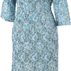 Blue beaded cocktail dress