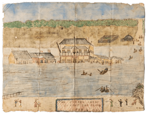 Flood captured in art