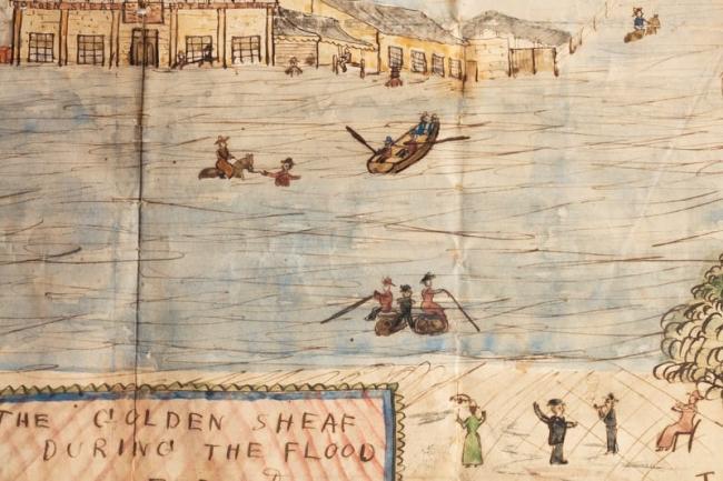 Flood captured in art