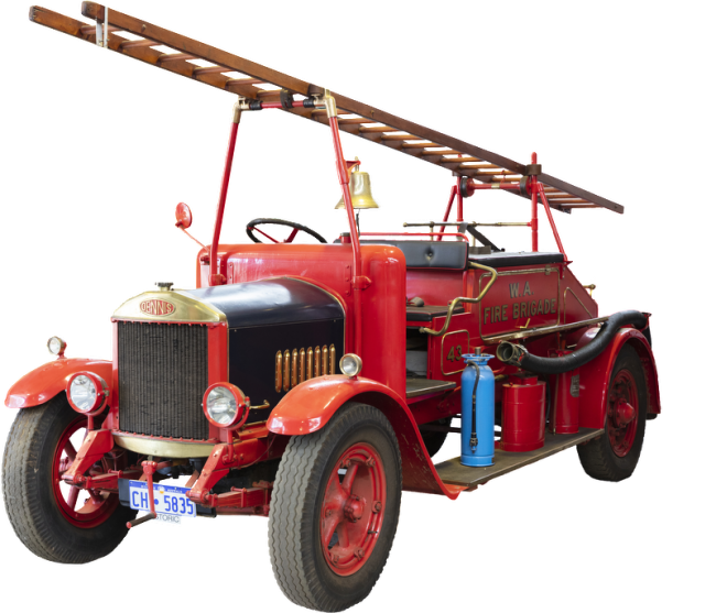 Lovingly restored fire engine