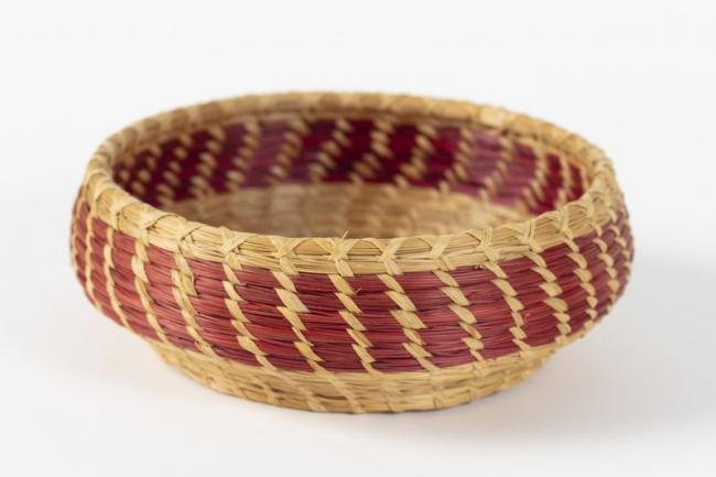 Woven basket by Marjorie Ridley