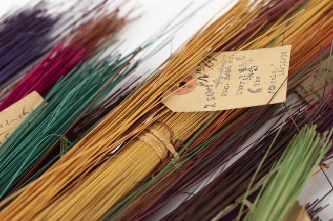 Woven basket by Marjorie Ridley