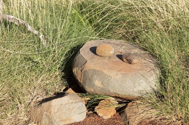Hidden grinding stones