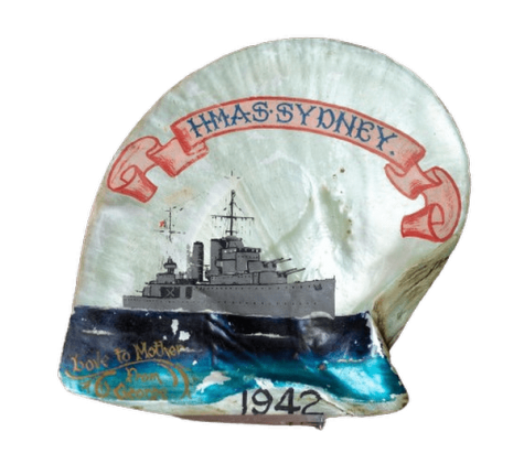 Hand-painted memento to lost warship