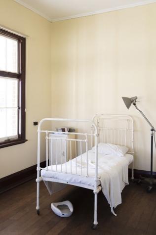 An original hospital bed.