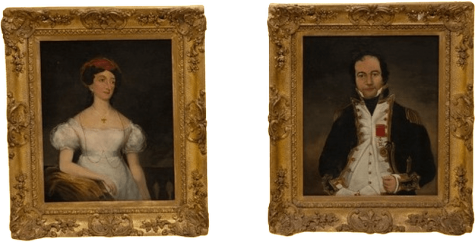 Portraits of Lady Anne Spencer and Sir Richard Spencer