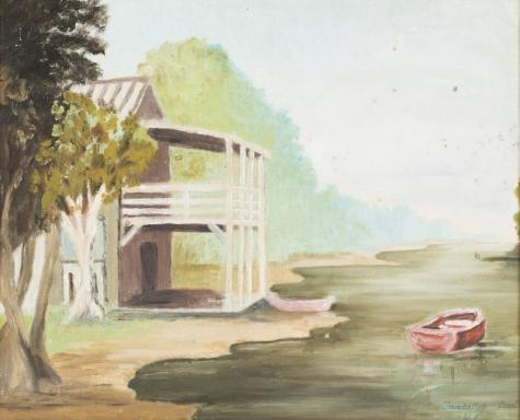The Boat Shed, artist unknown
