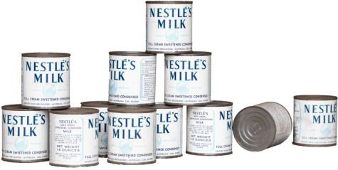 Nestles Condensed Milk Cans