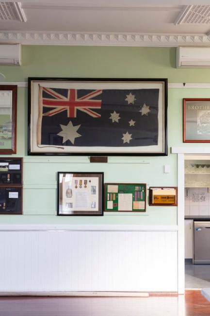 Flag from war-ravaged Gallipoli and France
