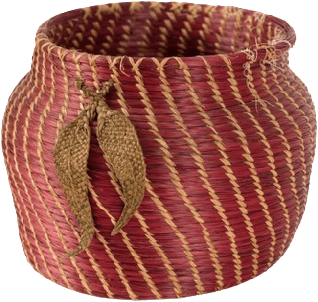 Woven basket by Marjorie Ridley WAnderland Western Australian Museum