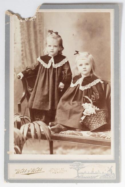 Photo of Burgess's daughters