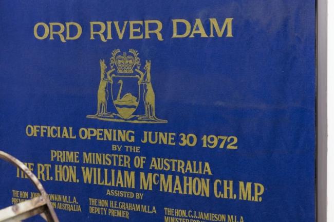 Opening of the Ord River Irrigation Scheme