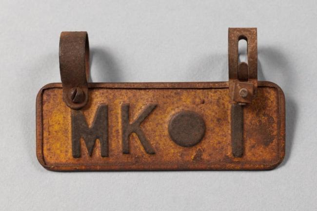 Cycle champion gets number one plate