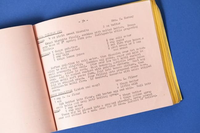 Upside down peach and steak pie