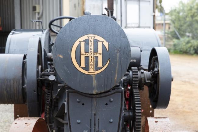 One of the earliest known tractors in the Quairading district.
