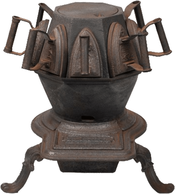 A miniature iron-heating factory