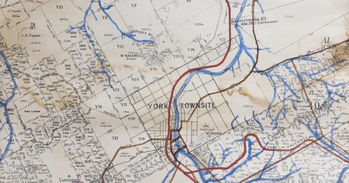 Original map of York district | WAnderland | Western Australian Museum