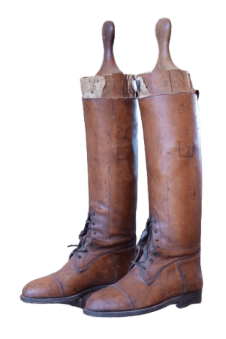 Commanding officer’s custom-made boots